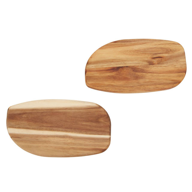 Premier Housewares Kora Acacia Set Of 2 Serving And Chopping Board