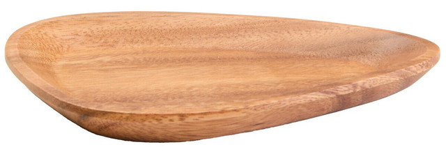 Premier Housewares Kora Acacia Small Curved Triangular Serving Dish