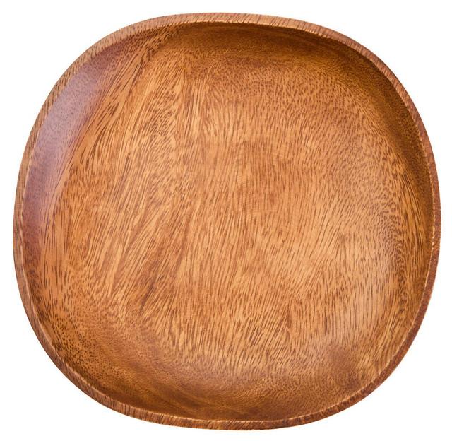 Premier Housewares Kora Acacia Square Plate With Rounded Edges
