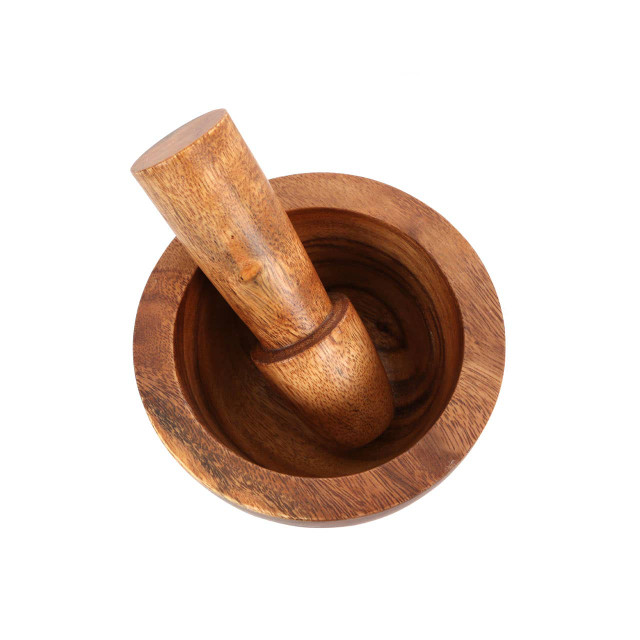 Premier Housewares Kora Acacia Wood Mortar And Pestle