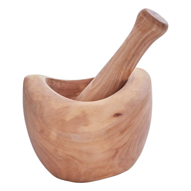 premier housewares Kora Olive Wood Mortar And Pestle