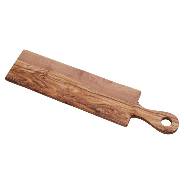 Premier Housewares Kora Rectangular Padle Serving Board In Olive Wood