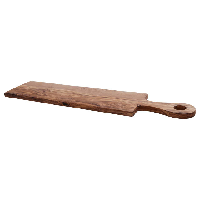 Premier Housewares Kora Rectangular Padle Serving Board In Olive Wood