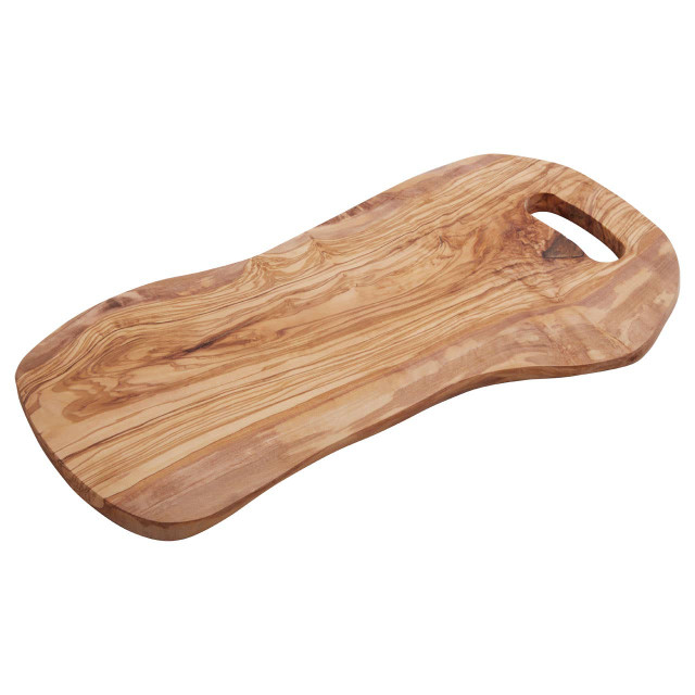 Premier Housewares Kora Serving Board With Handle In Olive Wood