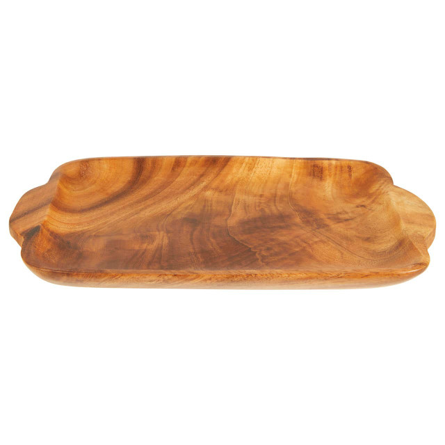 premier housewares Kora Serving Platter in Acacia Wood