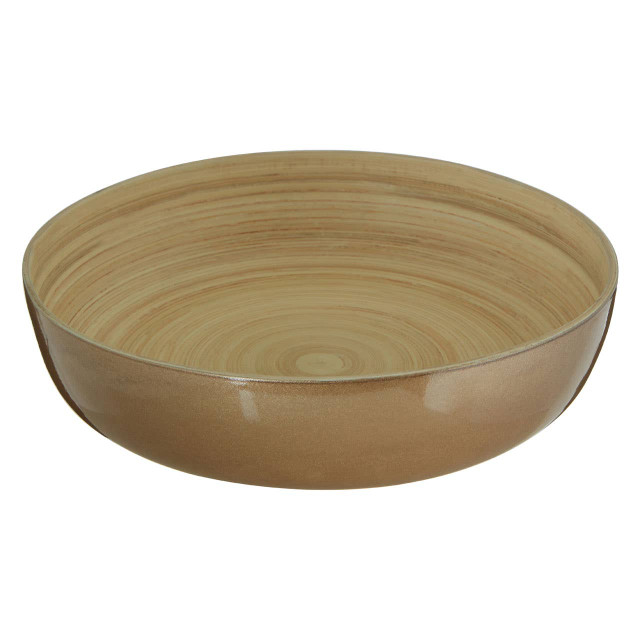 Premier Housewares Kyoto Gold Salad Bowl With Raised Edges