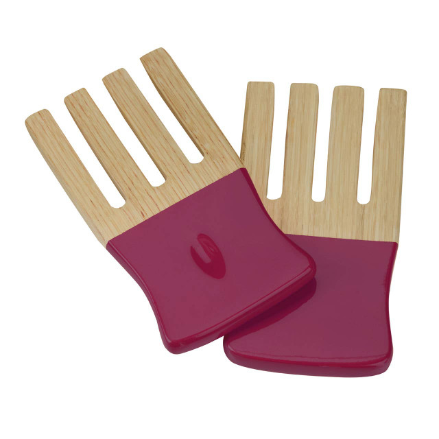 premier housewares Kyoto Raspberry Bambooo Salad Hand Servers