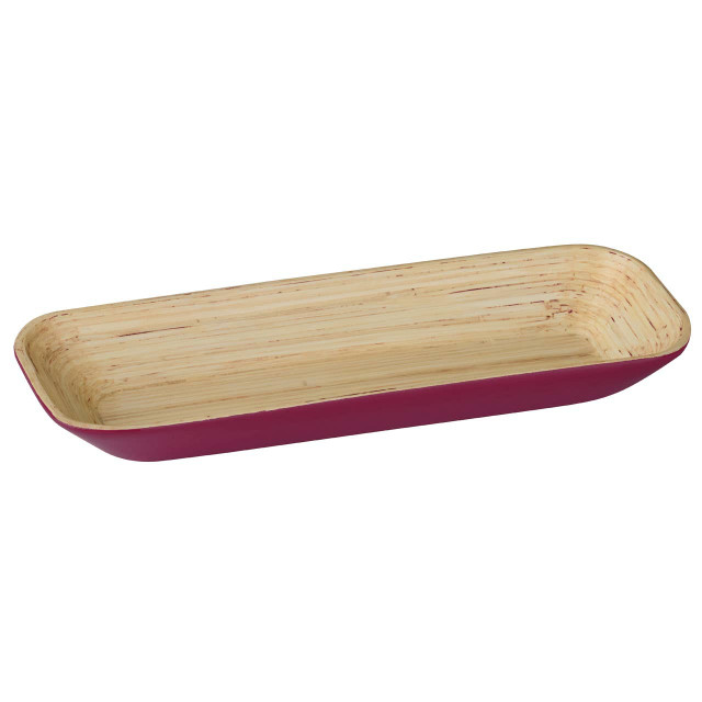 premier housewares Kyoto Raspberry Large Bamboo Tray