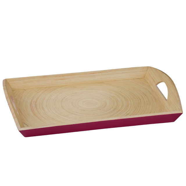 premier housewares Kyoto Raspberry Rectangular Serving Tray