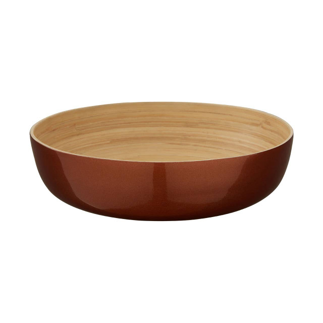 Premier Housewares Kyoto Rose Gold Salad Bowl With Raised Edges