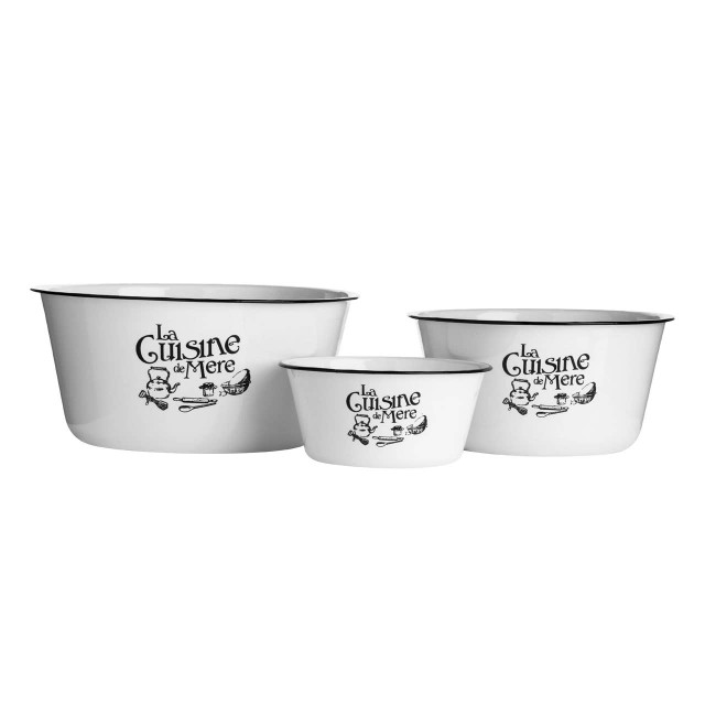 premier housewares La Cuisine De Mere Set Of 3 Mixing Bowls
