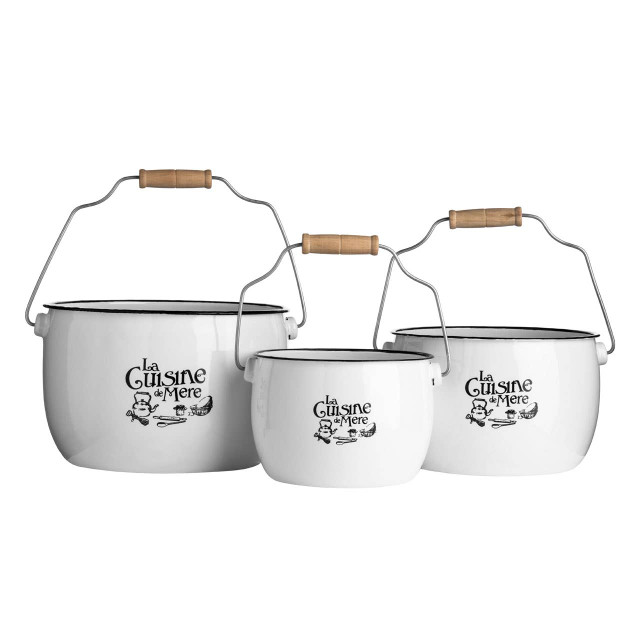 premier housewares La Cuisine De Mere Set of 3 Storage Pots