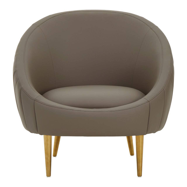 Premier Housewares Lagero Brown Leather Effect Armchair