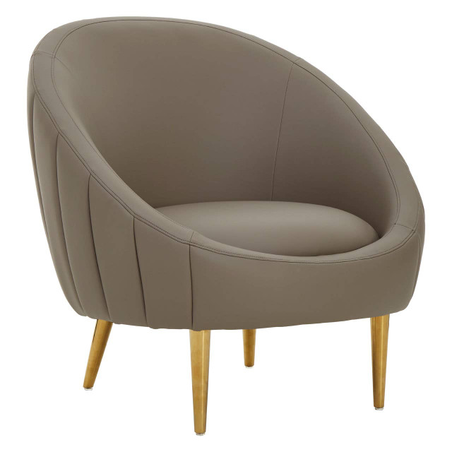 Premier Housewares Lagero Brown Leather Effect Armchair