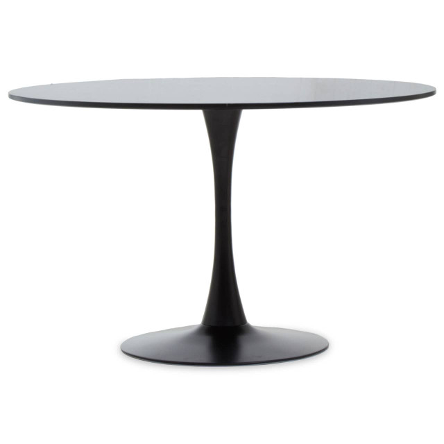 Premier Housewares Laila Black Large Round Dining Table