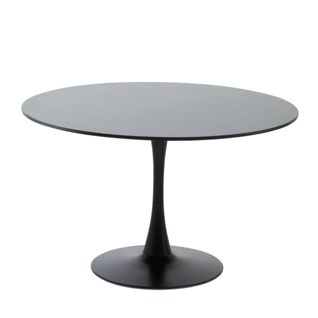 Premier Housewares Laila Black Large Round Dining Table