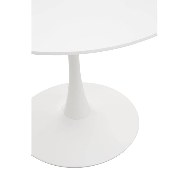 Premier Housewares Laila White Small Round Dining Table