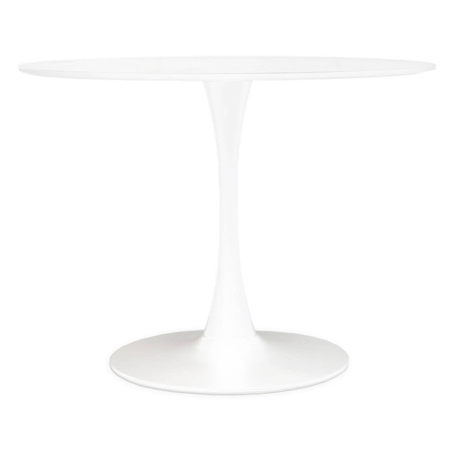 premier housewares Laila White Small Round Dining Table