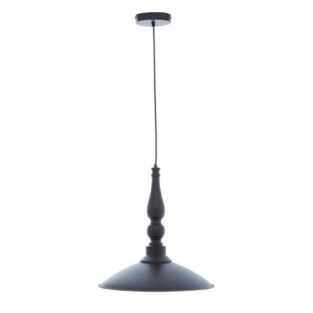 Premier Housewares Large Leni Black And Gold Pendant Light