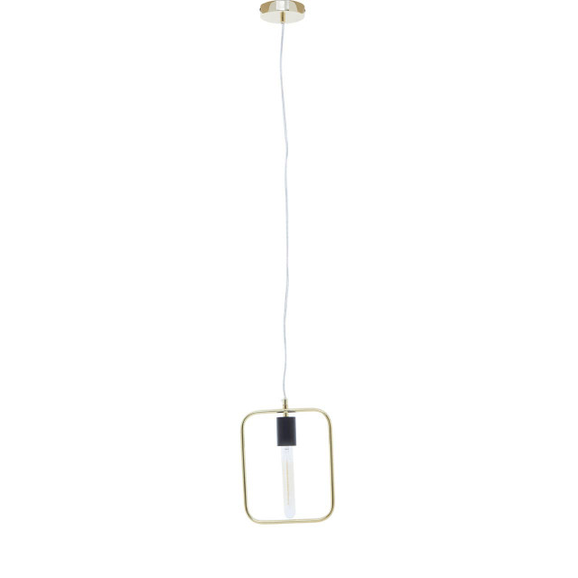 Premier Housewares Lavis Black And Gold Finish Pendant Light
