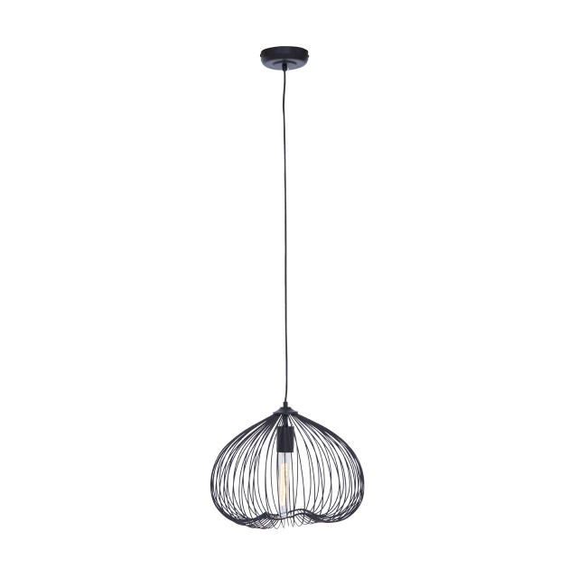 Premier Housewares Lavis Black Finish Pendant Light