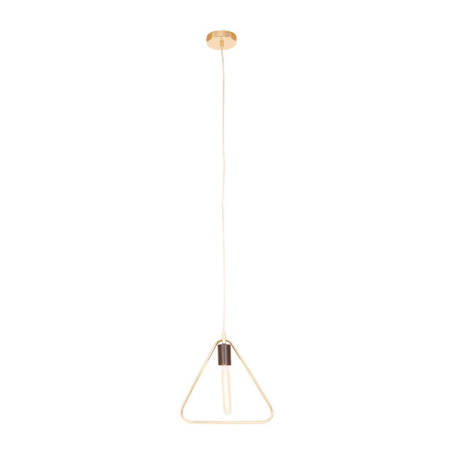 Premier Housewares Lavis Gold Triangle Pendant Light