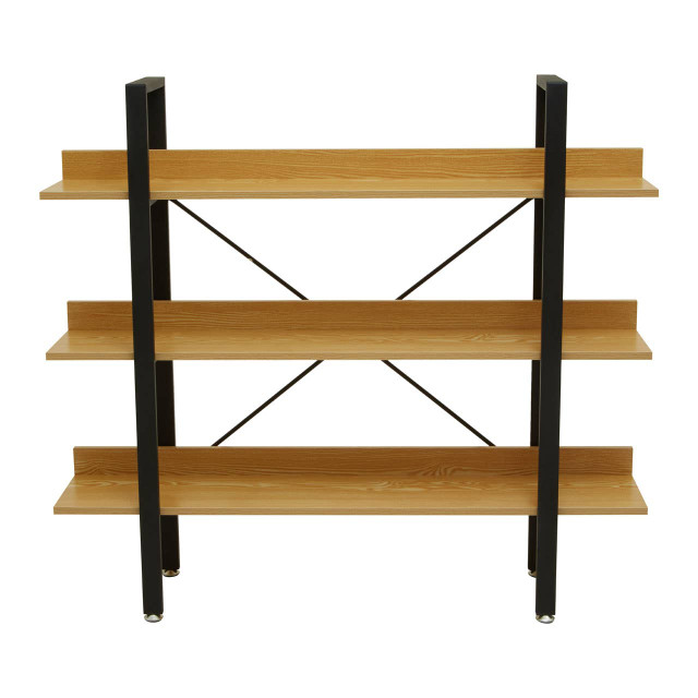 Premier Housewares Laxton 3 Tier Light Oak Effect Shelving Unit