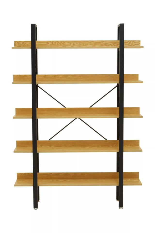 Premier Housewares Laxton 5 Tier Light Oak Effect Shelving Unit