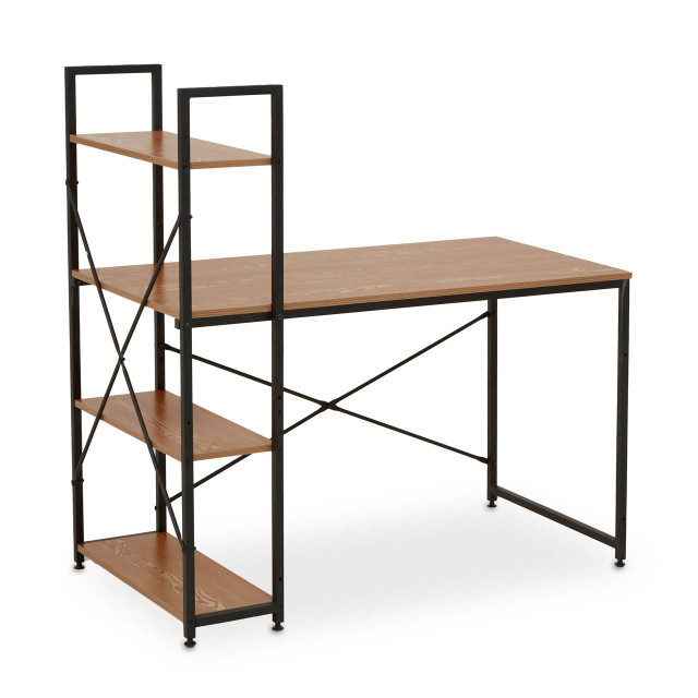 Premier Housewares Laxton Red Pomelo Desk With Shelves