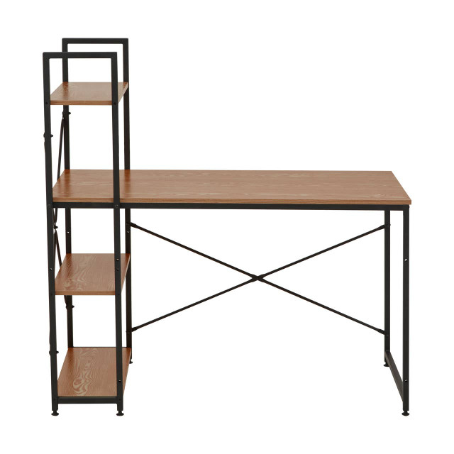 Premier Housewares Laxton Red Pomelo Desk With Shelves