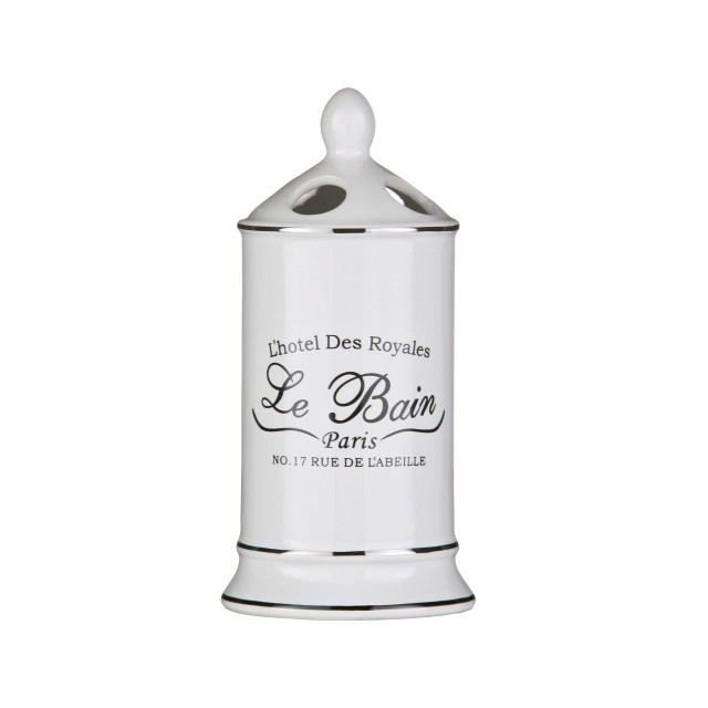 premier housewares Le Bain White Ceramic Toothbrush Holder