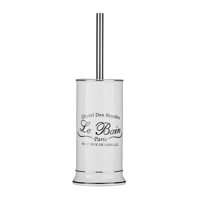 premier housewares Le Bain White Toilet Brush With Holder