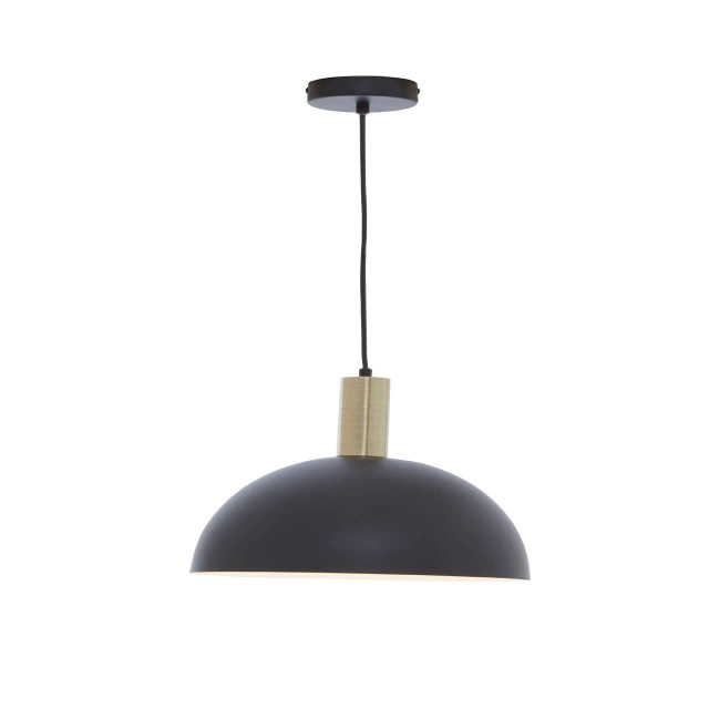 Premier Housewares Leni Black And White Pendant Light