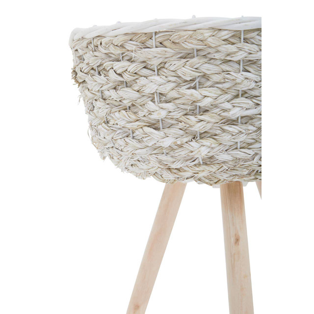 Premier Housewares Lentigo Set Of Two White Planters