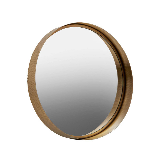 premier housewares Leonov Small Gold Finish Wall Mirror