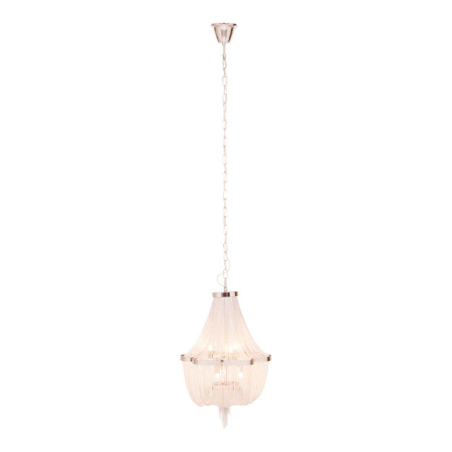 Premier Housewares Lerici 6 Light Chrome Pendant 39cm