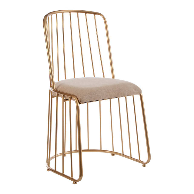 Premier Housewares Lexi Chair With White Linen Seat