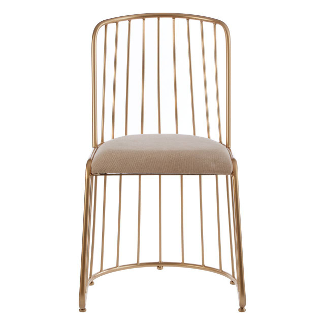 premier housewares Lexi Chair With White Linen Seat