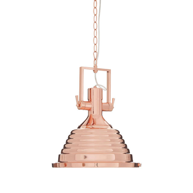 Premier Housewares Lexington Medium Copper Pendant Light