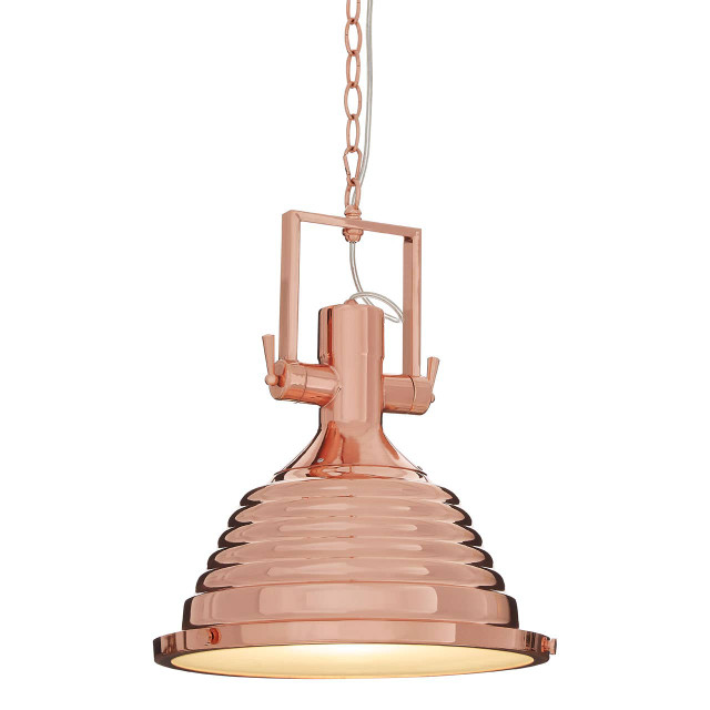 Premier Housewares Lexington Medium Copper Pendant Light