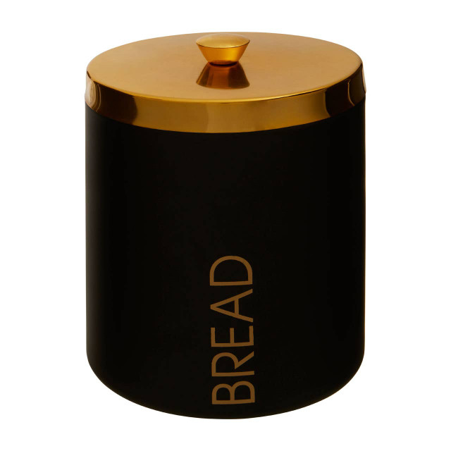 Premier Housewares Liberty Black Enamel Finish Bread Bin
