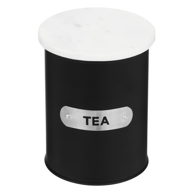 Premier Housewares Liberty Black Enamel Tea Canister