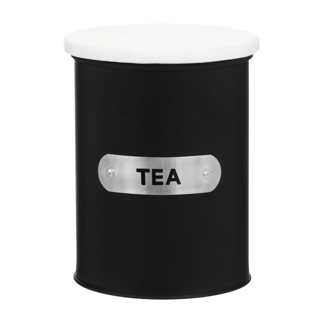 premier housewares Liberty Black Enamel Tea Canister