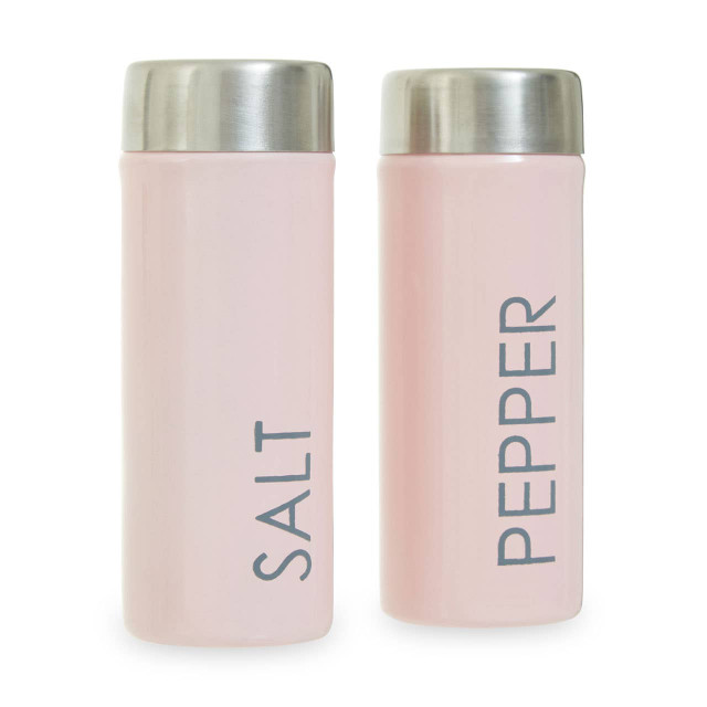 Premier Housewares Liberty Light Pink Enamel Salt And Pepper Set