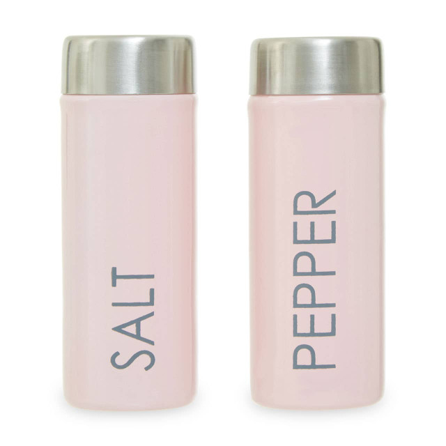 premier housewares Liberty Light Pink Enamel Salt And Pepper Set