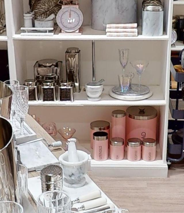 Premier Housewares Liberty Pink Enamel Sugar Canister