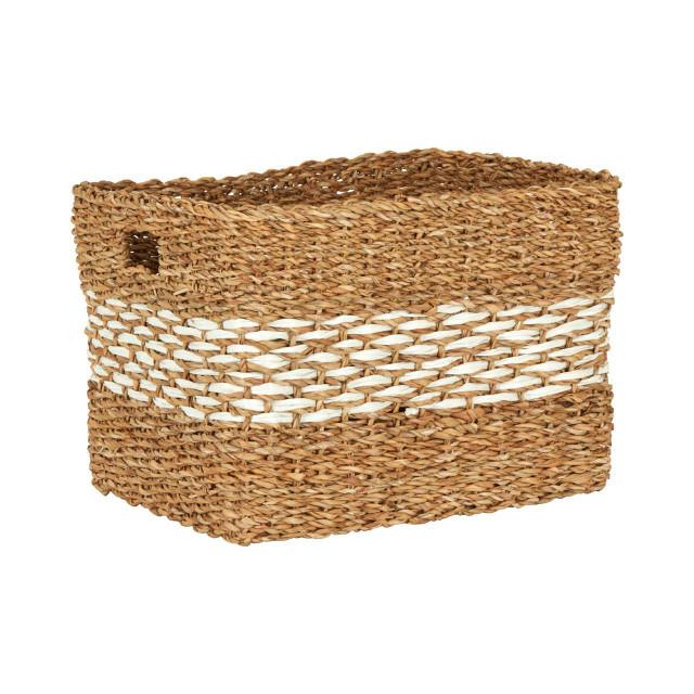 Premier Housewares Lidi Rectangular Seagrass Basket