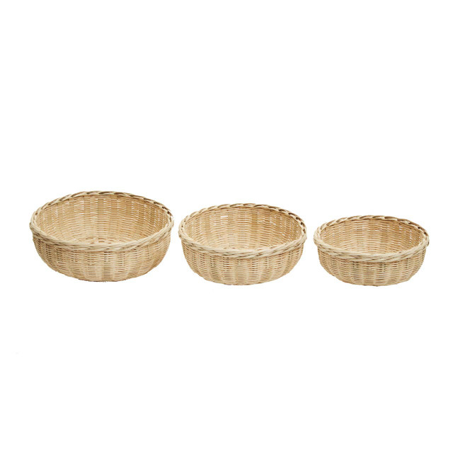 premier housewares Lidi Set Of Three Bamboo Baskets