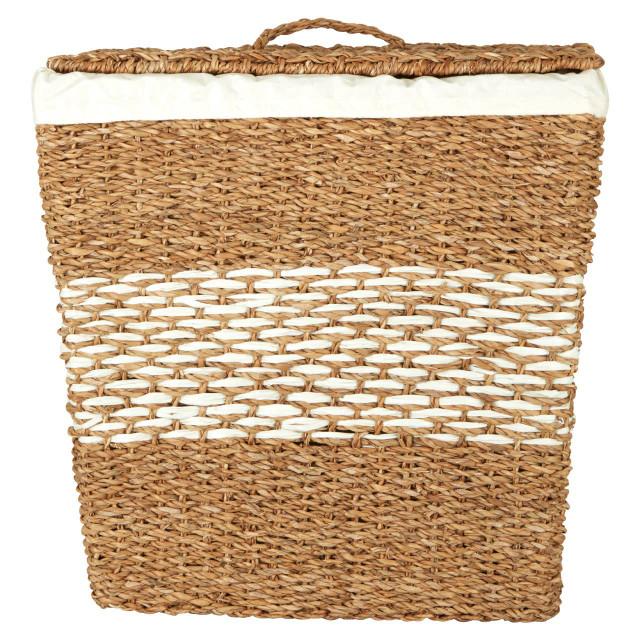 Premier Housewares Lidi Tapered Seagrass Basket With Lid