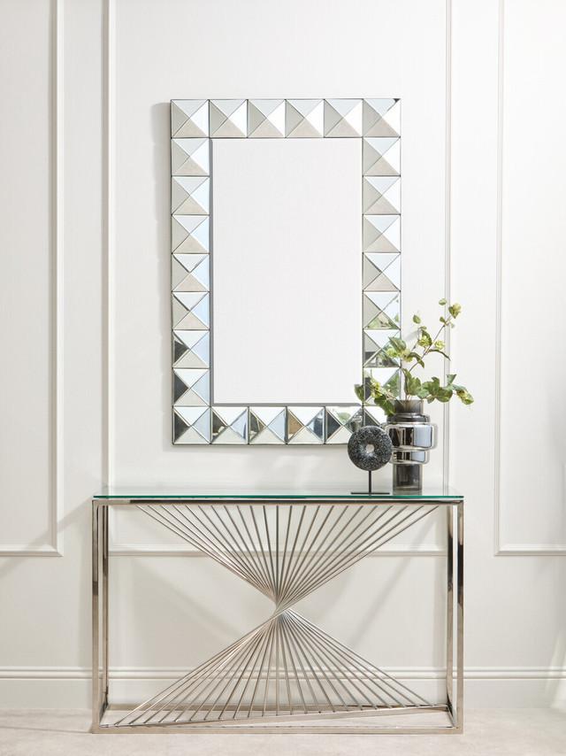Premier Housewares Lidia 3D Effect Rectangular Wall Mirror